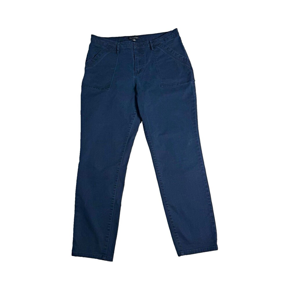 Banana Republic Womens 12 Navy Blue Utility Pants Cargo Gorpcore High Rise